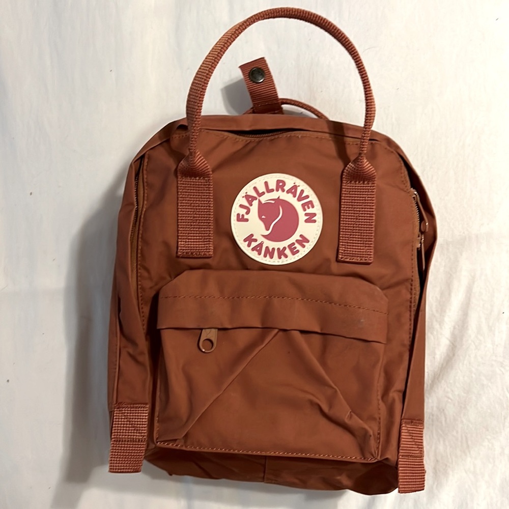 Mini Fjallraven Kanken Terracotta Brown backpack LIKE NEW